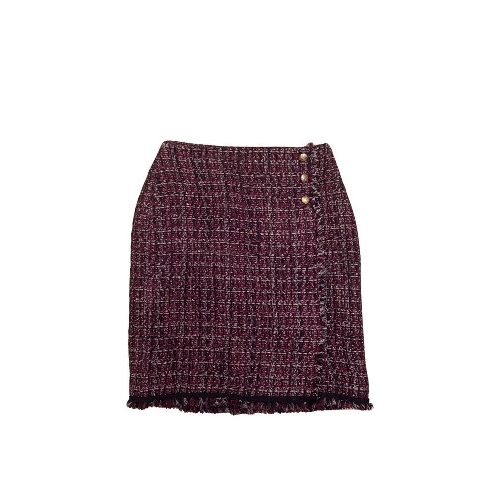 Talbots Tweed Burgundy Skirt